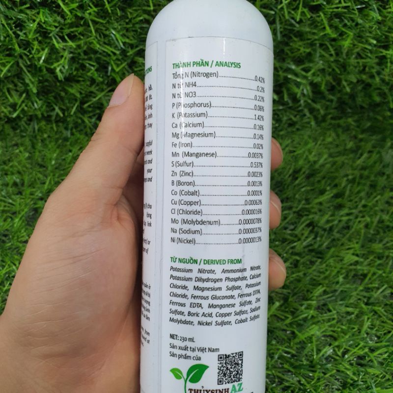 Phân nước hồ cá thuỷ sinh  Extreme Trace  230mL và Premium Fertilizer 230ML dành cho rêu ráy