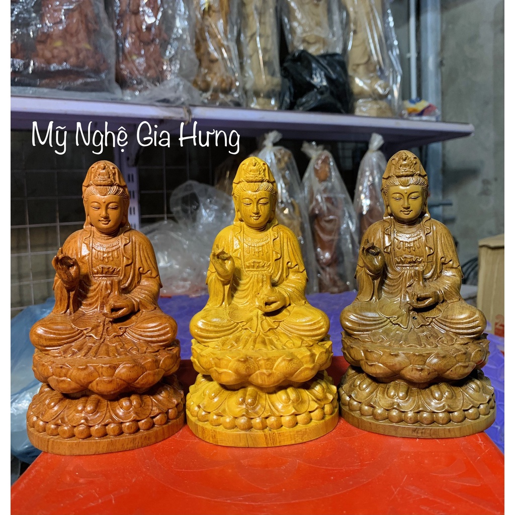 Tượng Phật Quan Âm Bồ Tát, Mẹ Quan Âm Phật Bà, KT: cao15x9x9