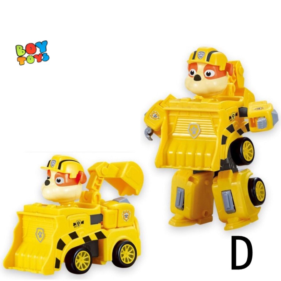 Bộ 8 đồ chơi chó cứu hộ Paw Patrol lắp ráp biến hình 2 trong 1 cho bé thỏa sức vui chơi