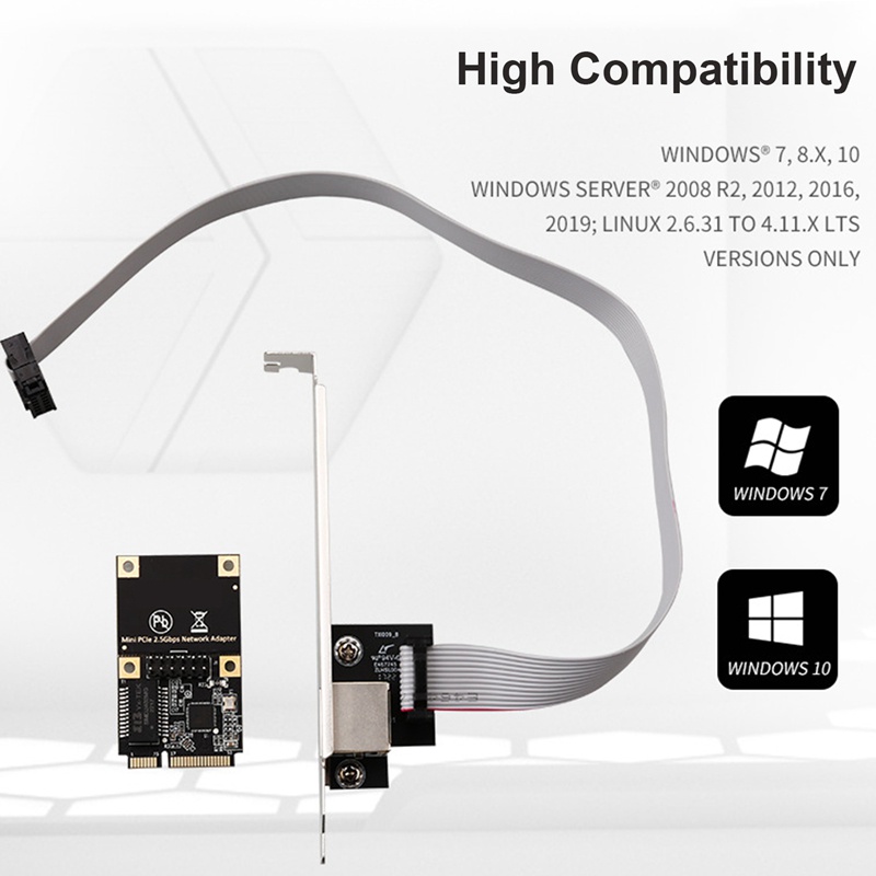Thẻ Mạng PCIE 2.5G Gigabit Network Card RJ45 Server