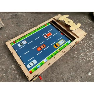 Đồ chơi xe đua bằng gỗ henmade