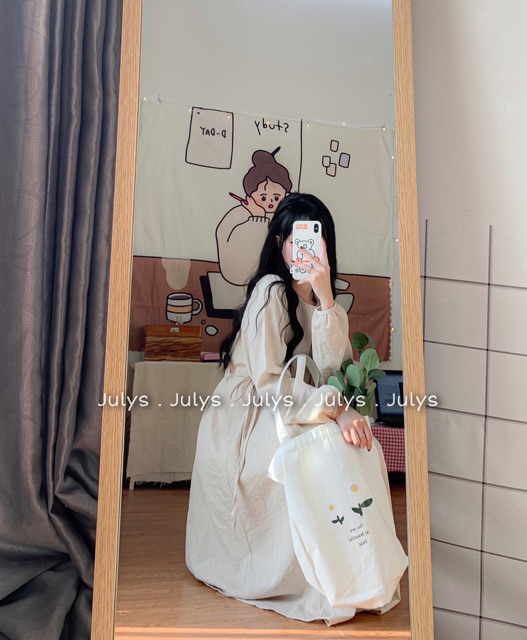 [Mã FAGREEN1505 giảm 10% tối đa 30K đơn 99K] Váy babydoll buộc nơ eo (ảnh thật kèm video cận cảnh) | BigBuy360 - bigbuy360.vn