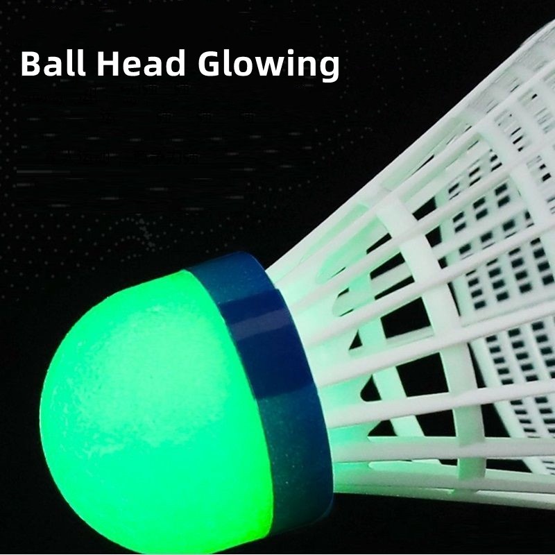 Set 3 Quả Cầu Lông Phát Sáng Ban Đêm Có Công Tắc Điều Khiển Độ Đàn Hồi Cao Chống Gió