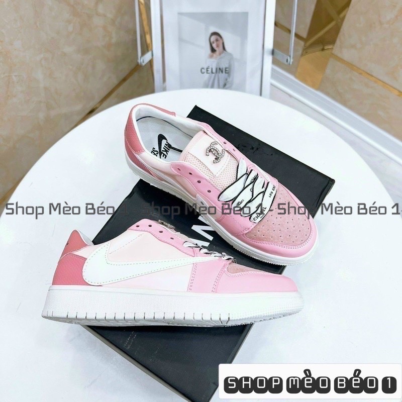 Giày thể thao cn jd hồng fullbox