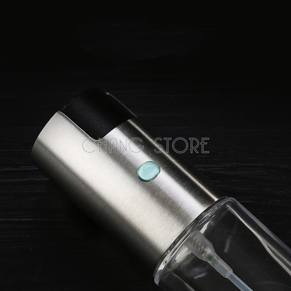 Bình xịt dầu ăn, nước mắm, dấm và các gia vị dạng lỏng 100ml chất liệu inox cao cấp