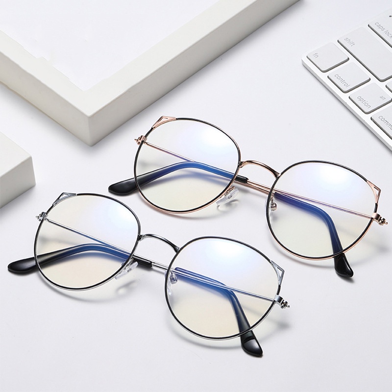 Kính Chống Ánh Sáng Xanh Phong Cách Hàn Quốc Phù Hợp Cho Nam Và Nữ