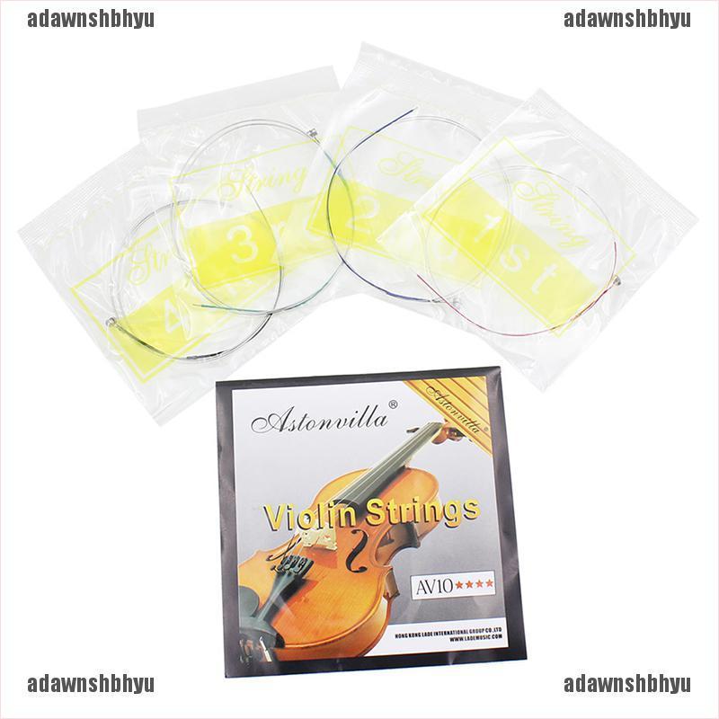 Bộ 4 Dây Đàn Violin Lõi Thép Niken Bạc Tinh Tế