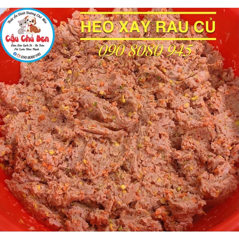 (Sỉ 10kg) 1KG HEO XAY RAU CỦ-(HOẢ TỐC)