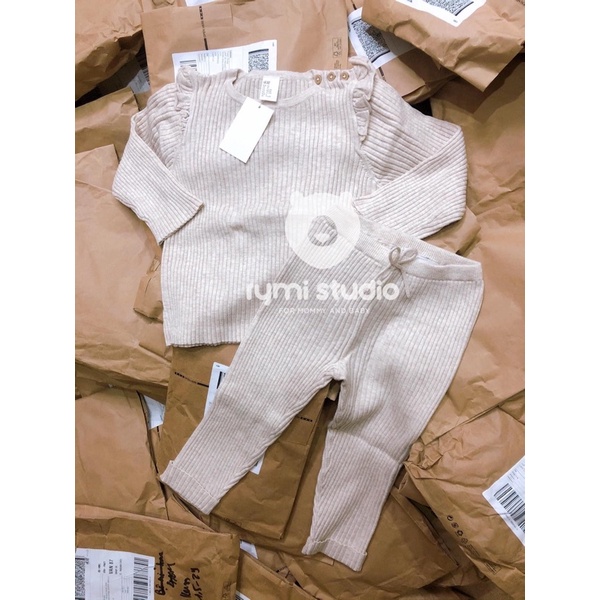 Set bộ len bé gái hàng chính hãng form to