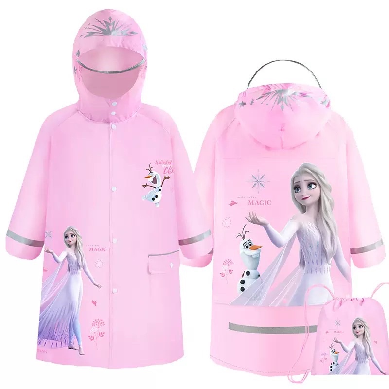 Áo Mưa Vải Oxford Có Khóa Kéo Dành Cho Trẻ Em-CM