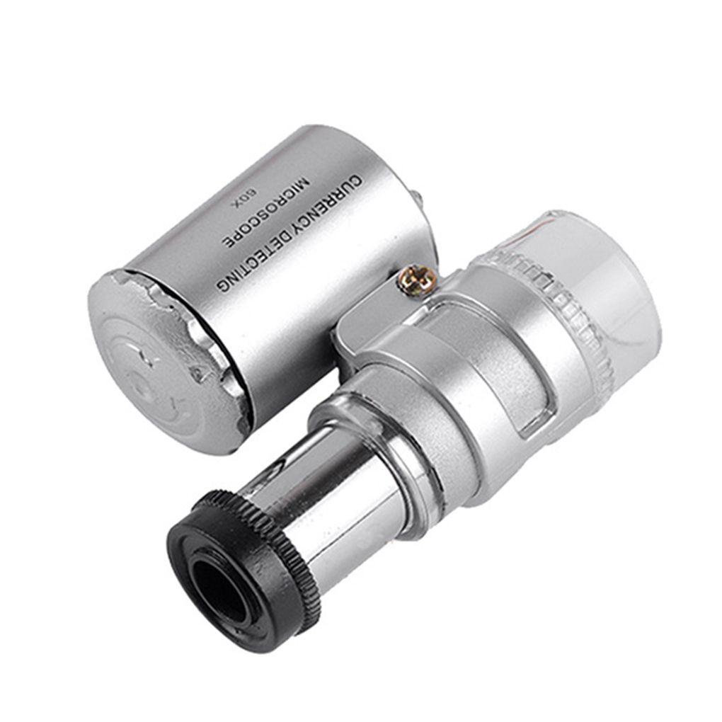 Kính Lúp Phóng Đại 60X Bằng ABS Acrylic Có Đèn LED Chuyên Dụng Sửa Chữa Đồng Hồ / Trang Sức