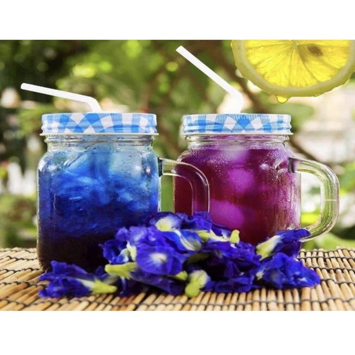 Gói 1 Kg Bột Hoa Đậu Biếc có giấy VSATTP và ĐKKD nguyên chất thiên nhiên 100%