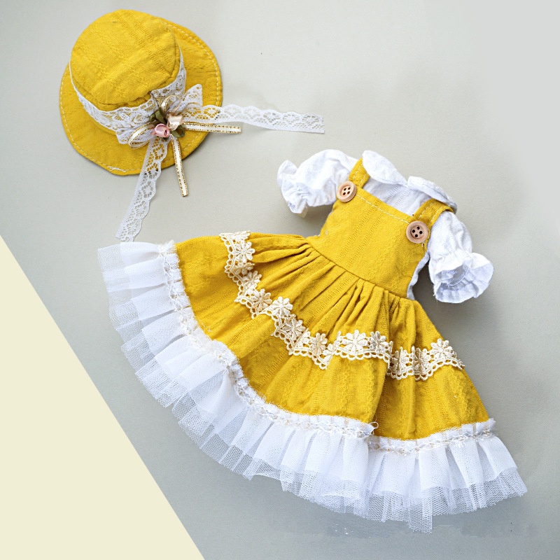 Đầm Công Chúa Kèm Nón Xinh Xắn Dành Cho Búp Bê 30CM