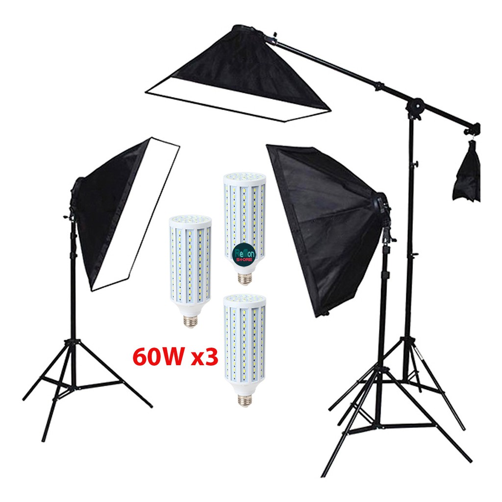 Bộ Kit Studio 3 Đèn LED360 nhiệt độ màu 5500K SEIWEI - Hàng nhập khẩu