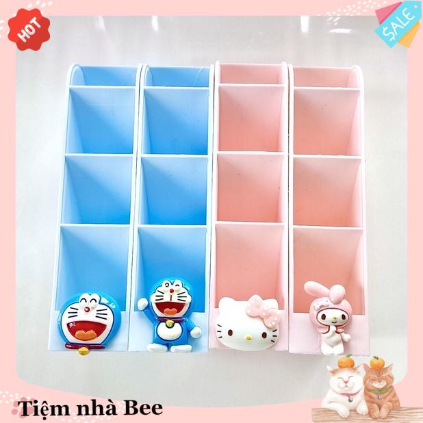 Kệ 4 tầng đựng bút/ mỹ phẩm/ cọ trang điểm cao cấp kèm Charm│ Nhựa Acrylic trong suốt siêu đẹp │Xem thêm ở phần MÔCharm