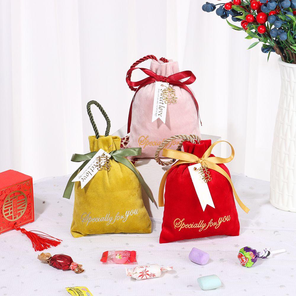 CHOOKEY Túi Nhung Đựng Kẹo, Tiền