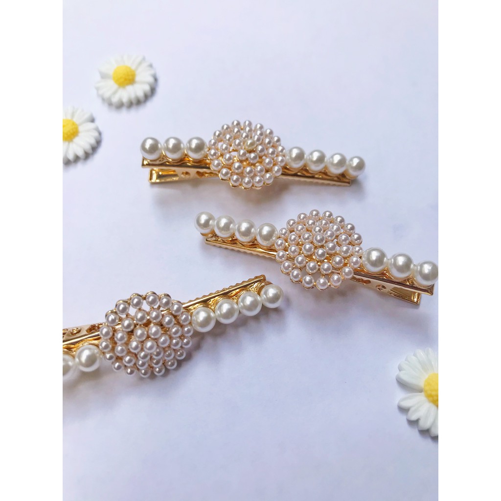 Kẹp mái đính hạt kiểu thời trang xinh xắn DTOnline