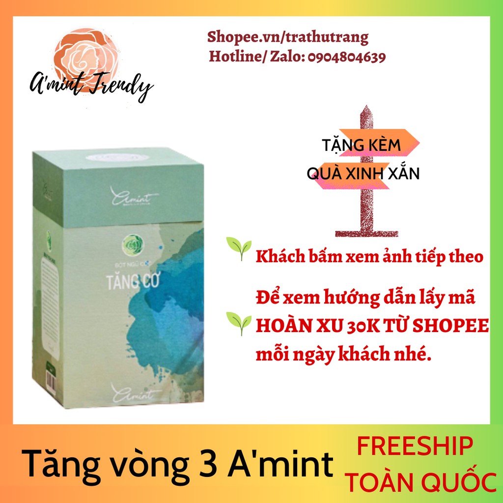 |Freeship| Bột tăng cơ - tăng vòng 3 A’mint- ( Tặng kèm quà, hướng dẫn amint, video bài tập)