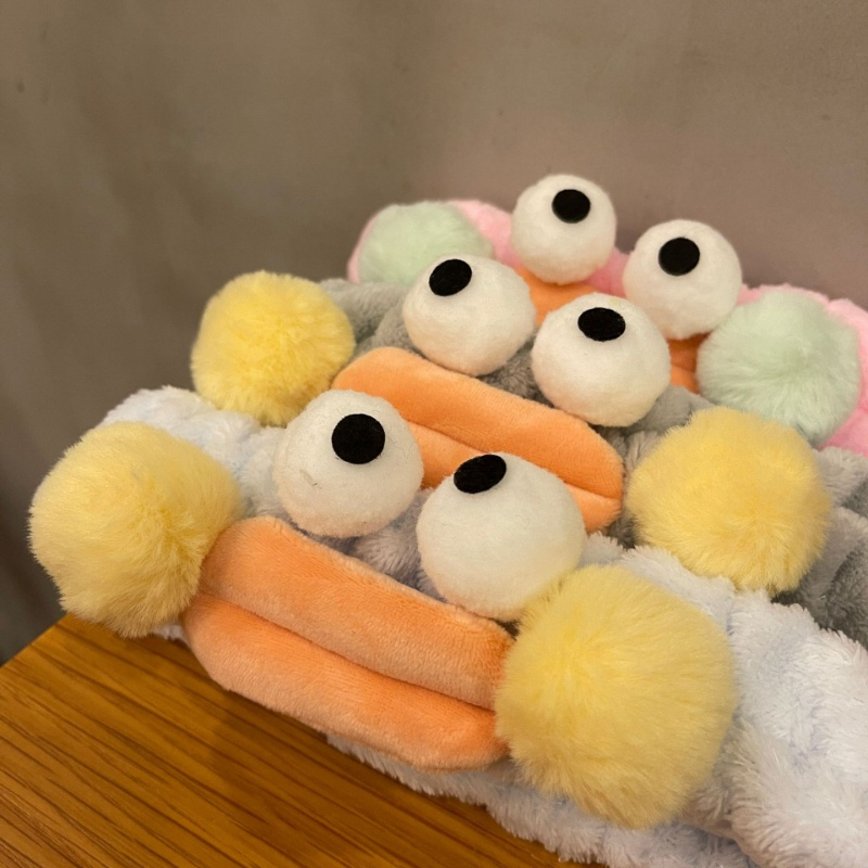 Băng Đô Cài Tóc Rửa Mặt / Trang Điểm Xúc Xích Kiểu Hoạt Hình Hàn Quốc Dễ Thương Vui Nhộn