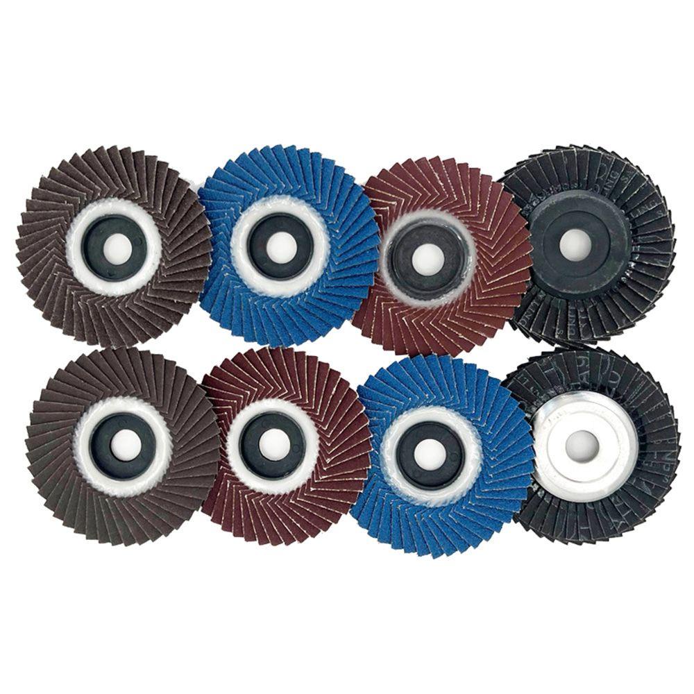 Đĩa Mài Đánh Bóng Kim Loại Dạng Phẳng 80 Grit Dành Cho Máy Mài Góc