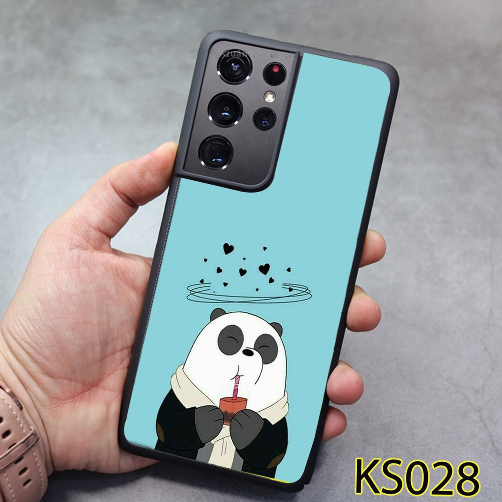 Ốp Samsung S21 - S21 FE -  S21 PLUS - S21 Ultra - Ốp lưng Samsung in hình Gấu Bear siêu đẹp, độc, lạ