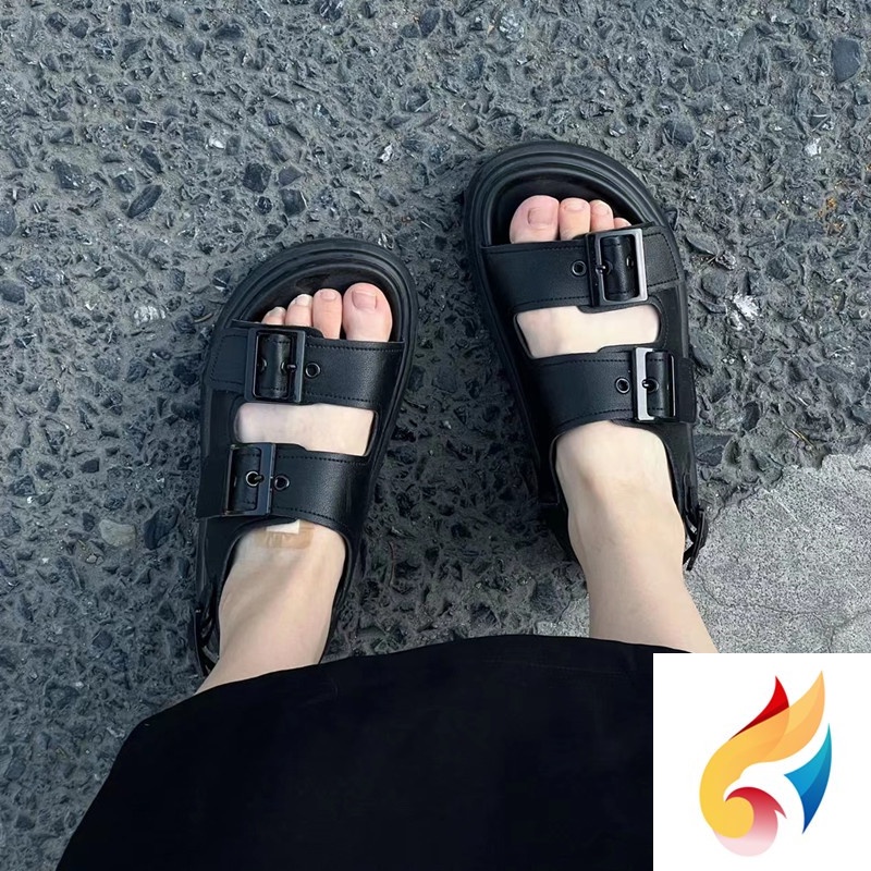 Giày Sandal Da Đế Xuồng Dày Dặn Phong Cách Thời Trang Mùa Hè 2022