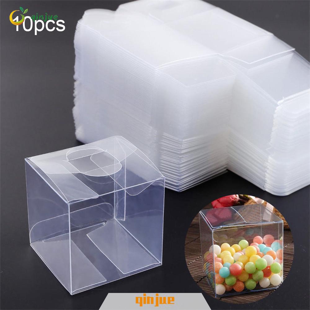 QINJUE Home Decor Party Event Wedding Favors Present Pocket Plastic Candy Boxes