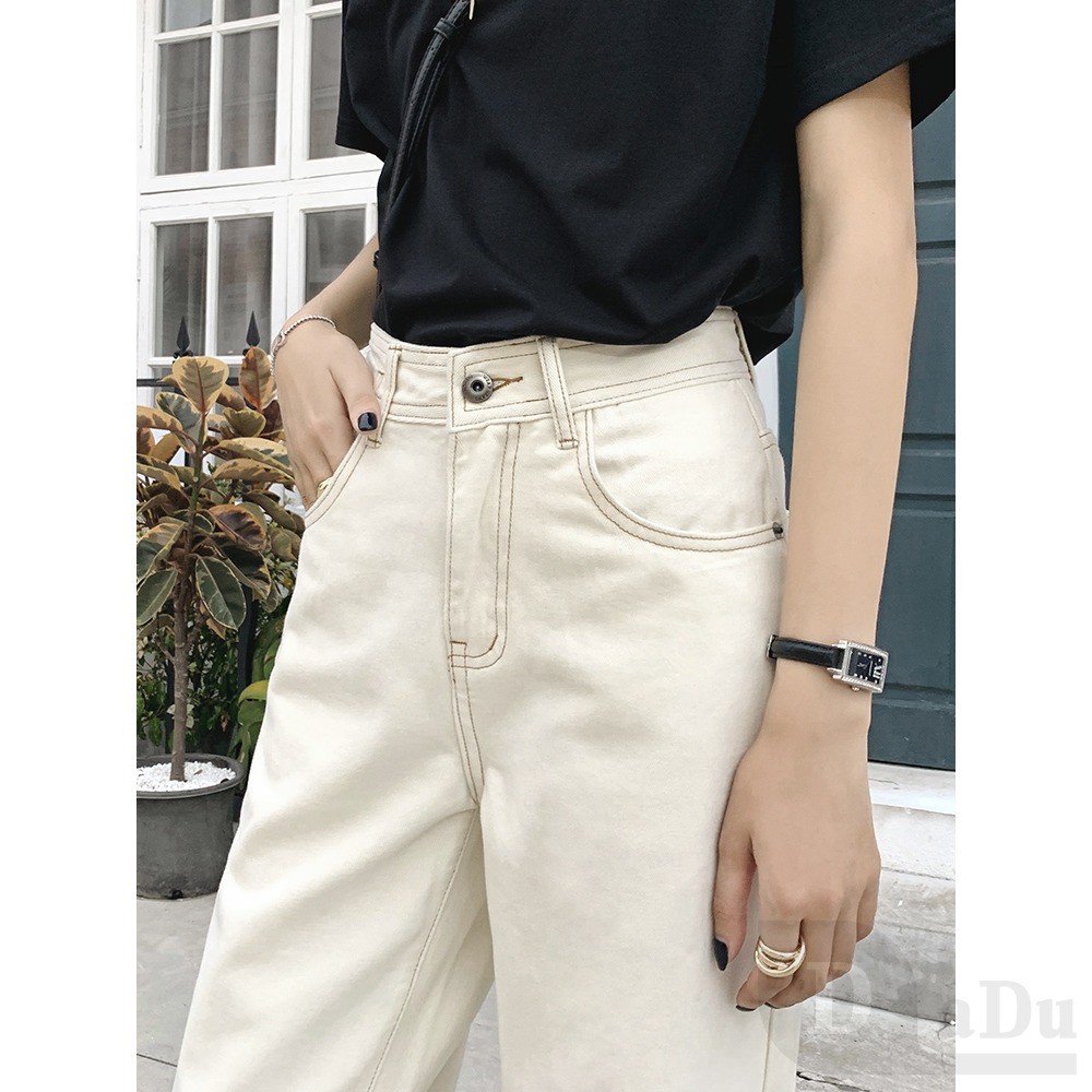 Quần jean dài ống rộng thời trang dễ phối đồ cho nữ PALAZZO