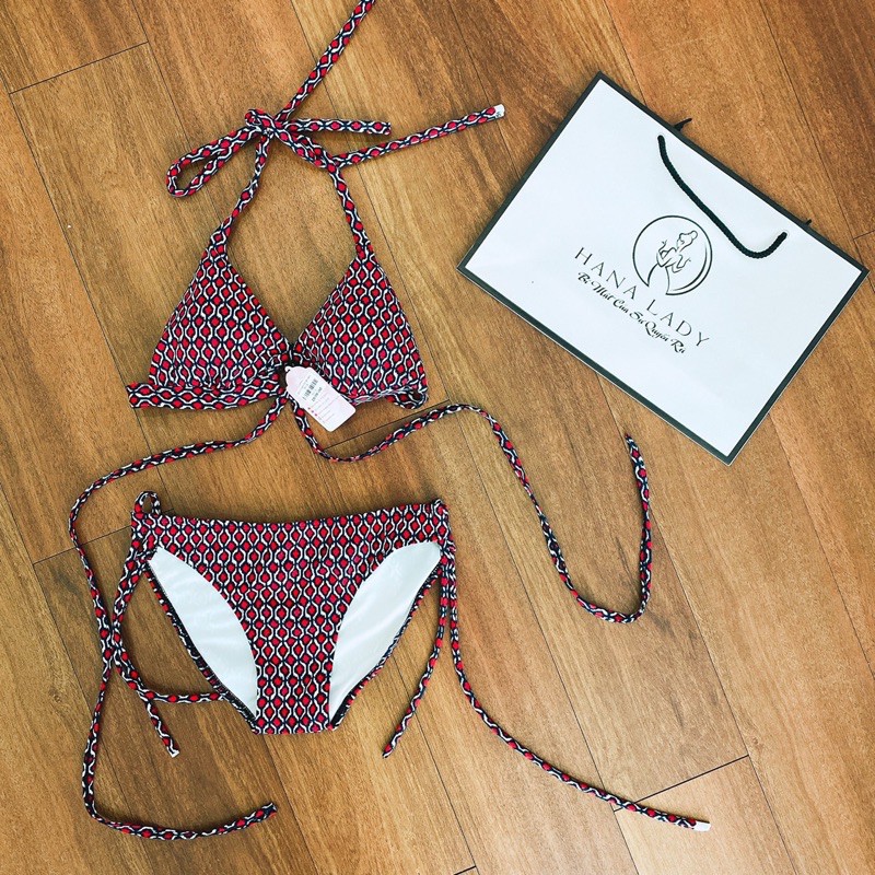 Bikini 2 mảnh sexy cao cấp, đồ tắm đi biển quyến rũ quần lọt khe gợi cảm họa tiết thổ cẩm siêu xinh BN119