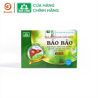 Trà giải độc gan Bảo Bảo hộp 10 túi - Thanh nhiệt , giải độc gan , hỗ trợ giải rượu bia - BB1 05