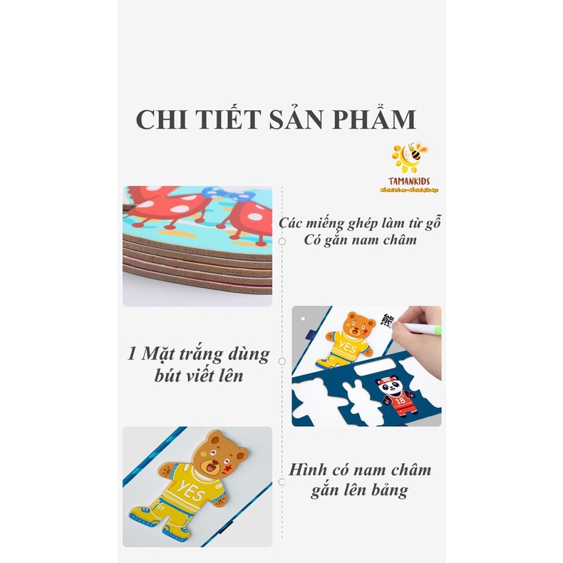 Đồ Chơi Ghép Hình Cho Bé Bộ Đồ Chơi Thay Trang Phục Gia Đình Nhà Gấu Thỏ Bằng Gỗ Cho Bé Thỏa Sức Sáng Tạo