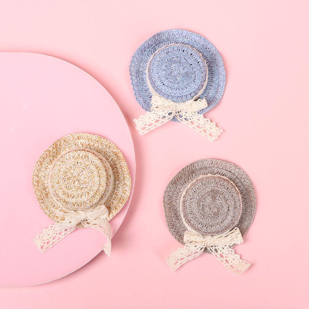 LUOL Nón Cối Phối Ren Và Nơ Tỉ Lệ 1 / 12 Cho Nhà Búp Bê