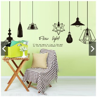 DECAL DÁN TƯỜNG CHÙM ĐÈN FLOW LIGHT