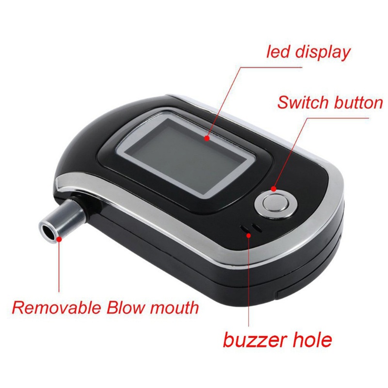 Thiết Bị Kiểm Tra Hơi Thở Màn Hình LCD Nhỏ Gọn Độ Chính Xác Cao Cho Lái Xe