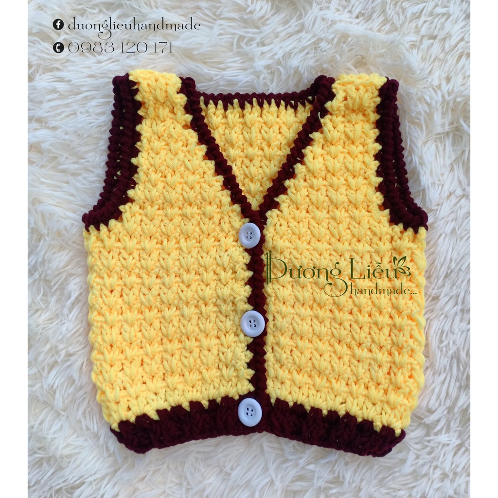 ÁO GHILE ĐAN TAY CHO BÉ