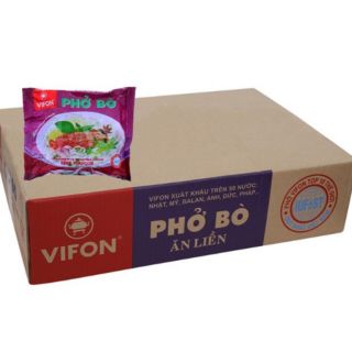 Thùng 30 gói phở bò ăn liền vifon 65g