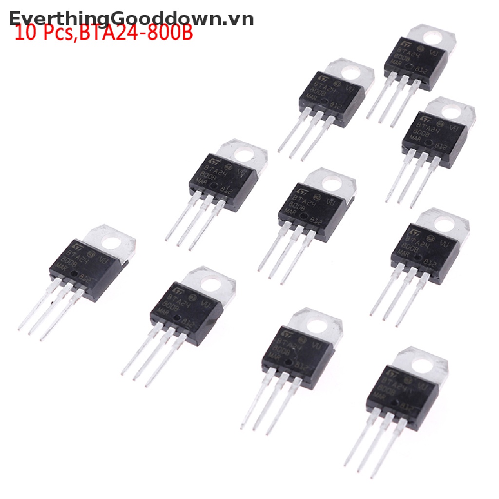 Bộ 10 Linh Kiện Điện Tử BTA24-800B BTA24 TRIAC 24A / 800V TO-220