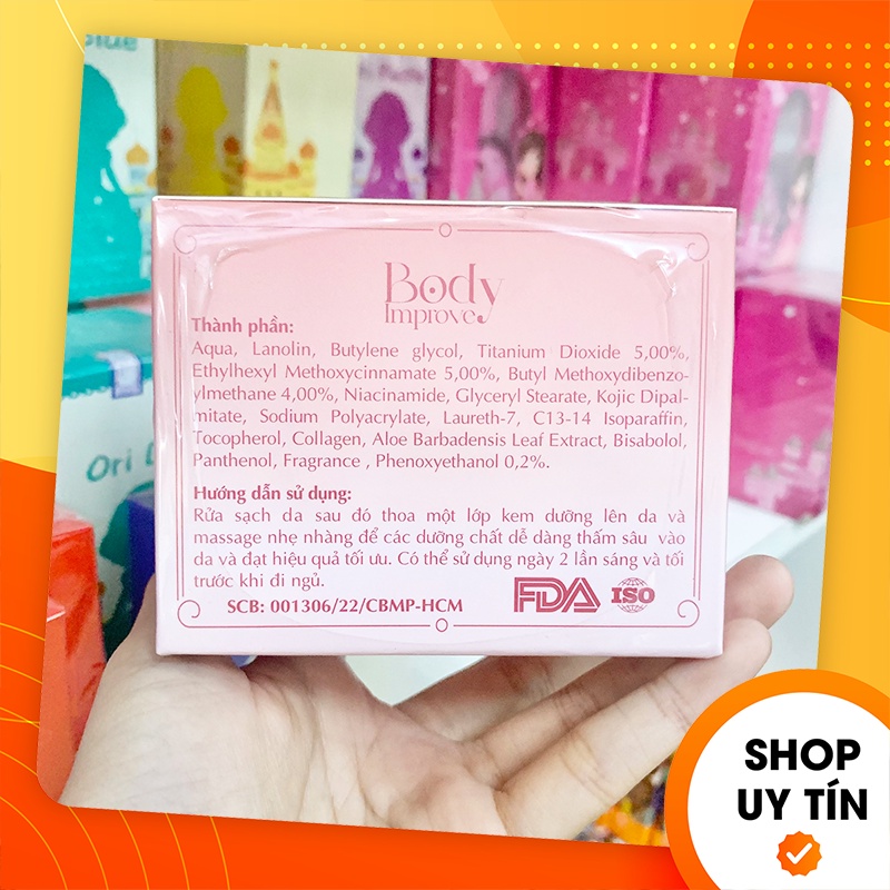 [Chính hãng] Kem Body Thu Thuỷ Bereovi Improve Tone Up B5 Be 220g