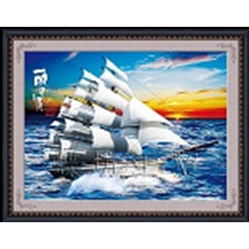 Tranh thêu chữ thập Thuận buồm xuôi gió - dlh-ya929-68x52