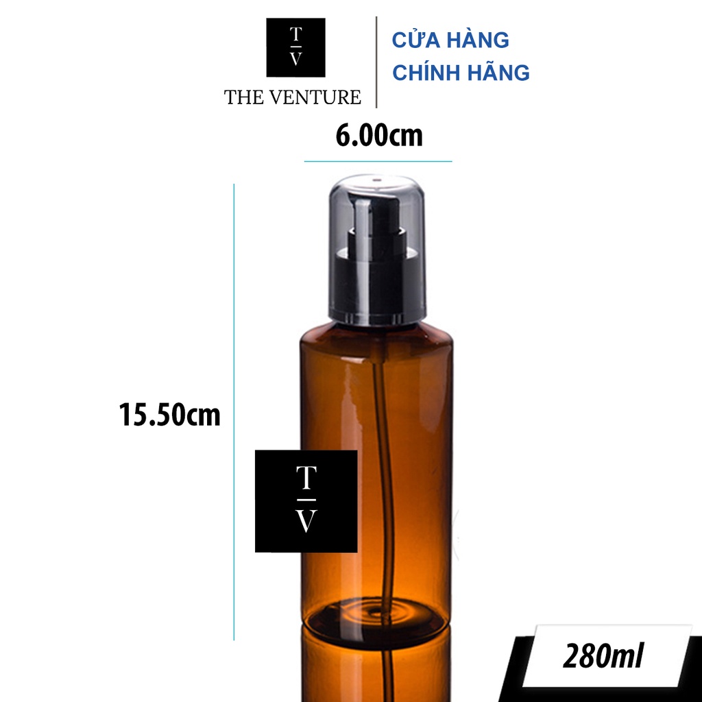 - Chai Nhựa Pet Nâu Cánh Gián Cao Cấp - 280ml