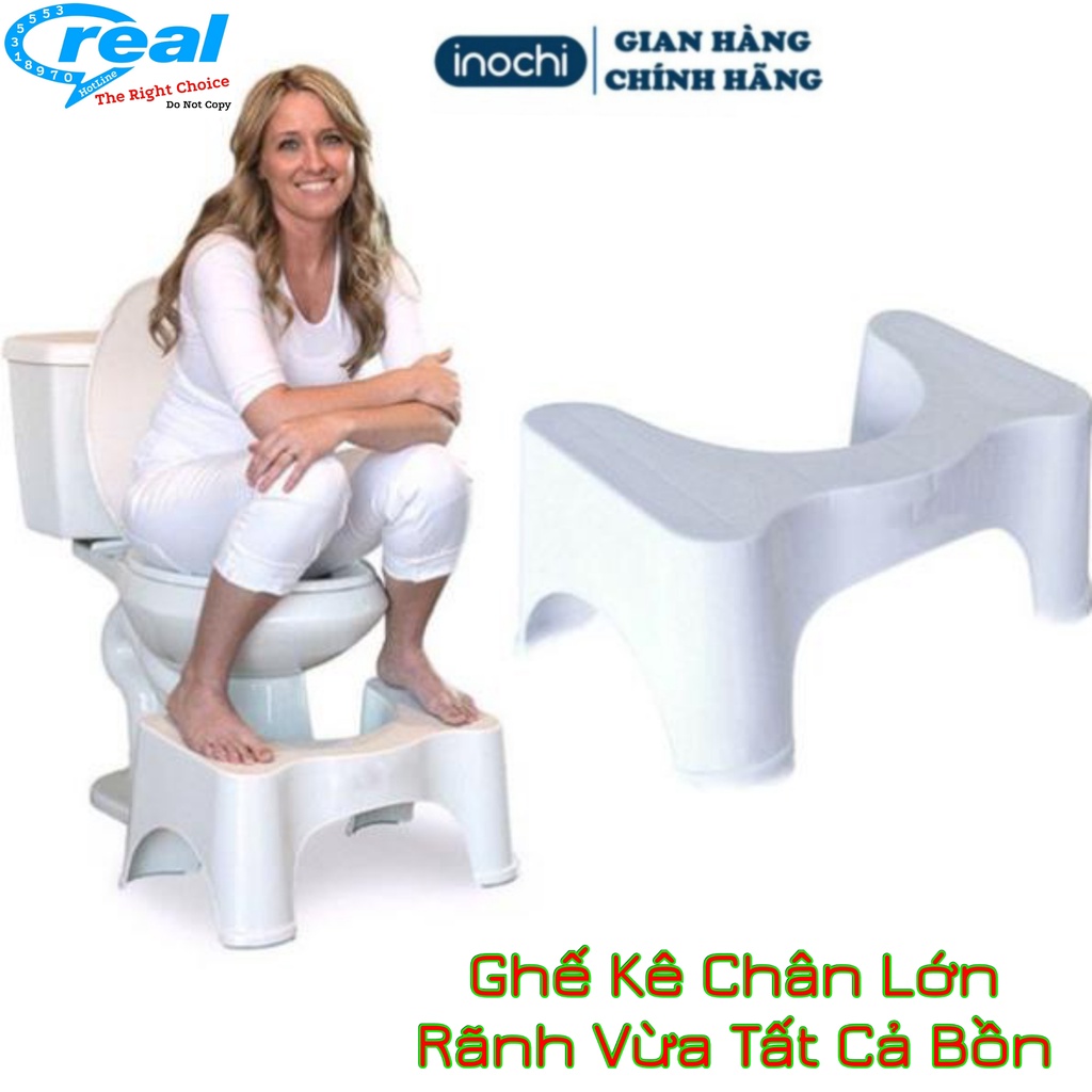 Ghế kê chân toilet - bồn cầu Notoro INOCHI để chân khi đi vệ sinh dễ dàng và thoải mái chống táo bón