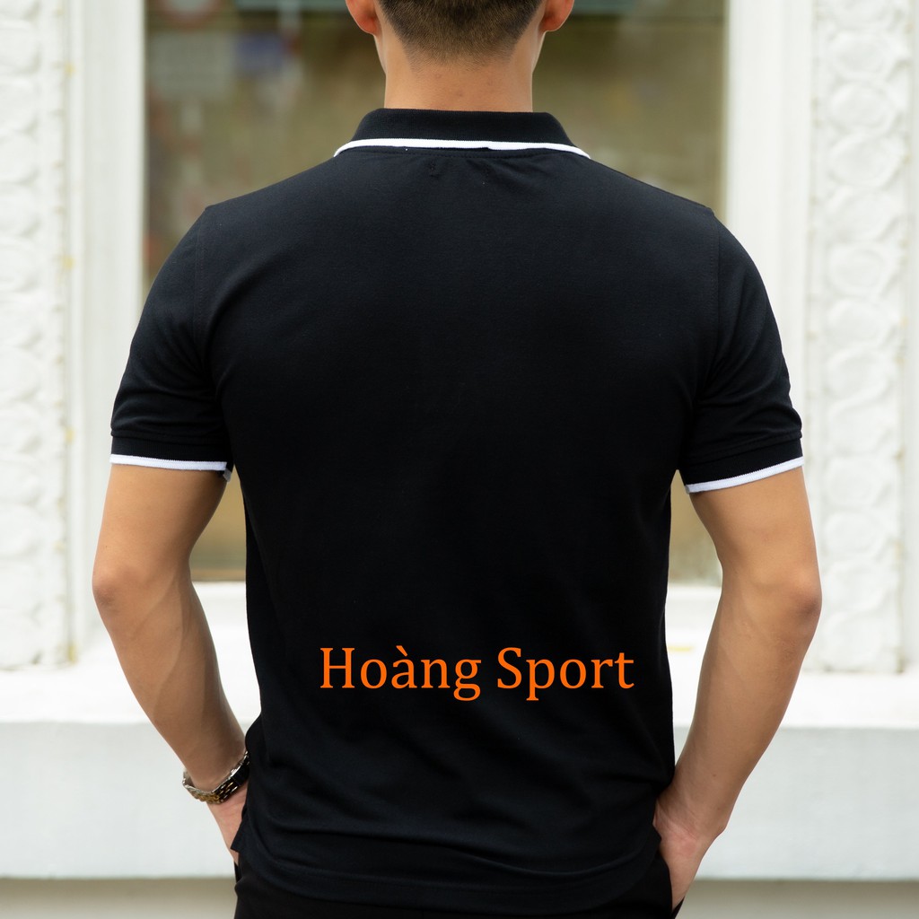 Áo thun Polo nam cổ bẻ họa tiết bo viền 100% chất Cotton thoáng mát, không nhăn Basic  2021| | BigBuy360 - bigbuy360.vn