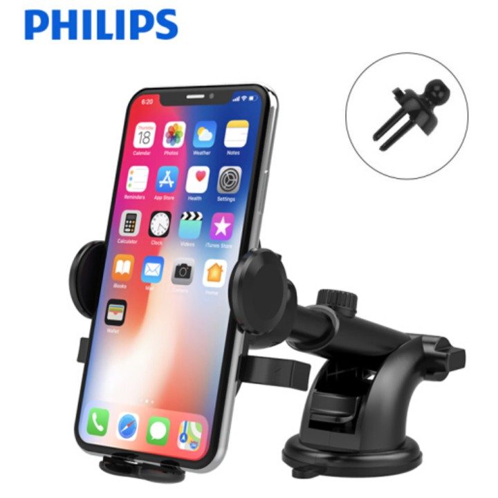 Giá đỡ điện thoại 2 trong 1 thương hiệu cao cấp Philips DLK3421N - Vừa kẹp hốc gió và gắn taplo - Hàng Nhập Khẩu | BigBuy360 - bigbuy360.vn