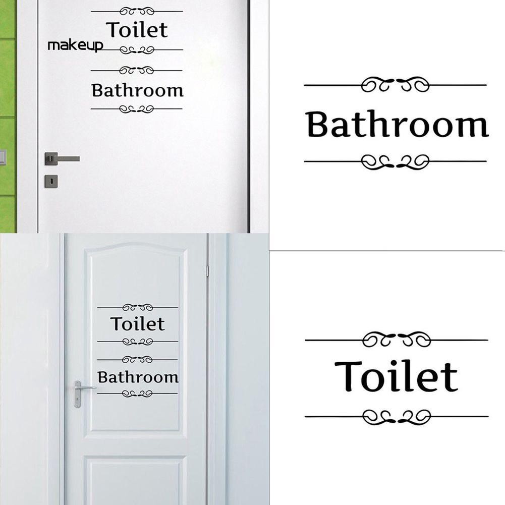 Đề can dán trang trí toilet dễ dàng gỡ bỏ tiện dụng chất lượng cao