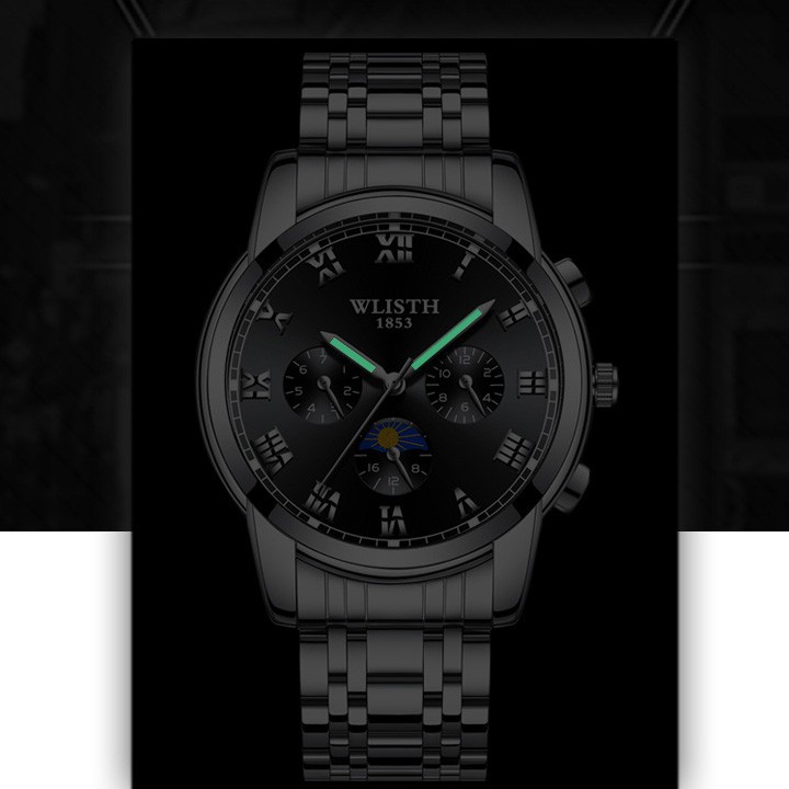 Đồng hồ 💝 Free ship 💝 Giảm 20k khi áp mã [TUIXHN] Đồng Hồ Nam Dây Thép Không Gỉ WILSTH Kim Dạ Quang Ban Đêm - DH04 | BigBuy360 - bigbuy360.vn
