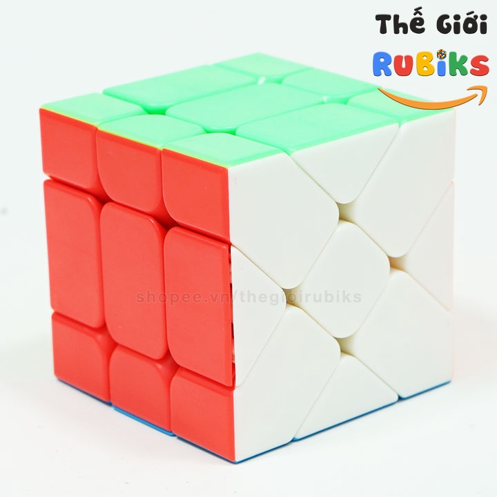 Rubik Axis, Windmill, Fisher Cube Stickerless. Rubic Biến Thể Không Viền Đồ Chơi Trí Tuệ.