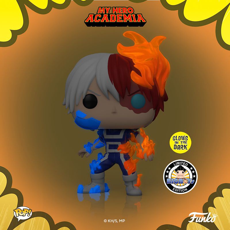 Popko! Mô Hình Nhân Vật todoroki Phim Hoạt Hình my hero academy Bằng vinyl Phát Sáng Trong Bóng Tối