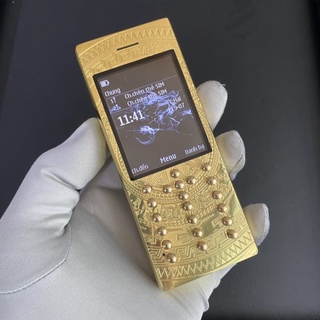 Vỏ Nokia 515 đồng Nguyên khối trống đồng