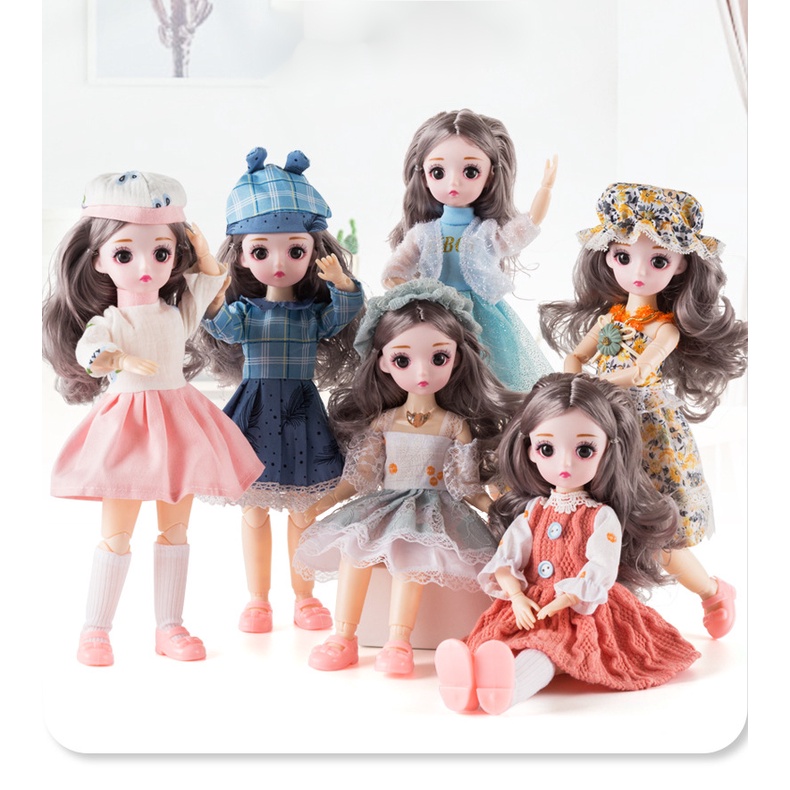 Búp Bê Barbie 25cm Có Khớp Cử Động Độc Đáo Xinh Xắn