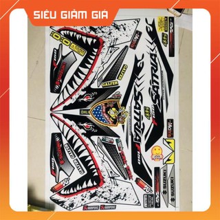 Tem rời Satria Fi mẫu Cá mập